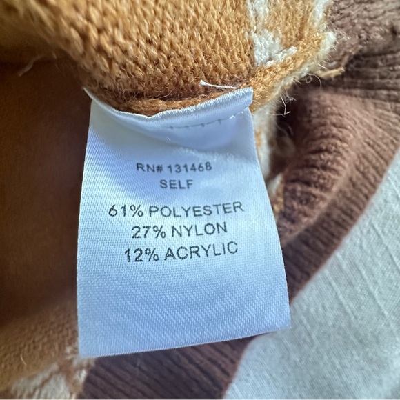 Fair Isle Sweater ASO Sydney Sweeney Alternative Womens M Mock NWT Fall Nordic - Picture 6 of 9